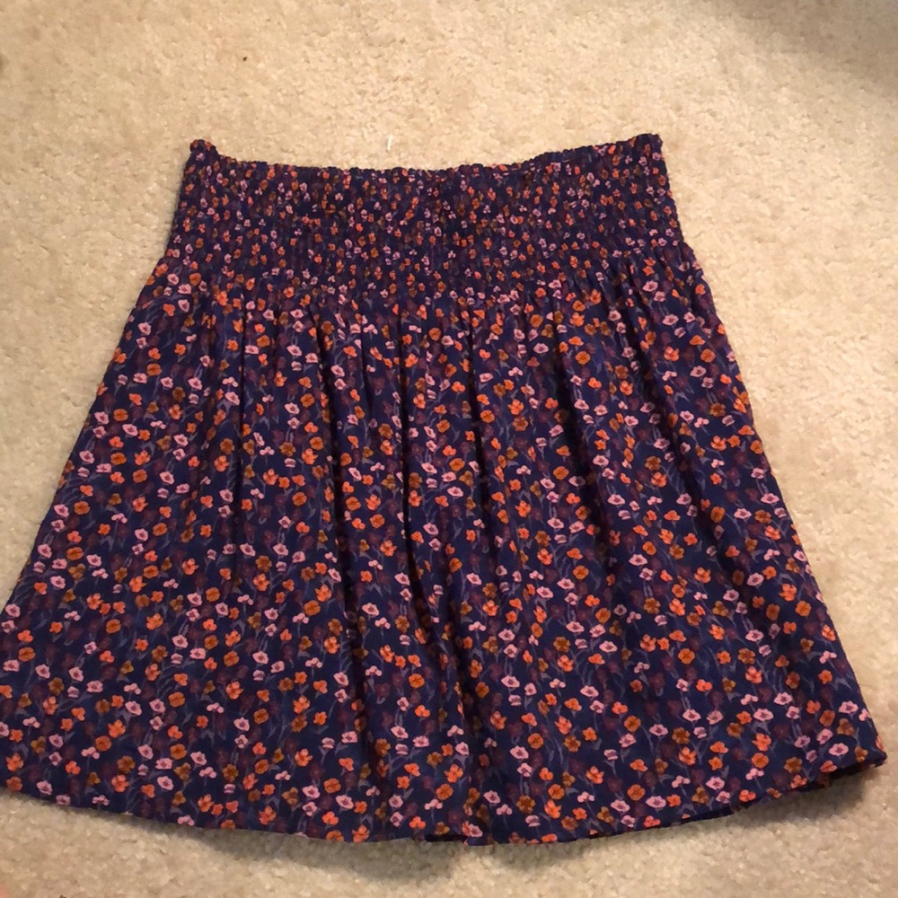 Mini Floral Flowy Skirt